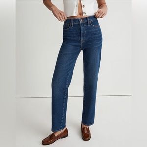 Madewell Women's Straight Leg Jeans - Dark Blue